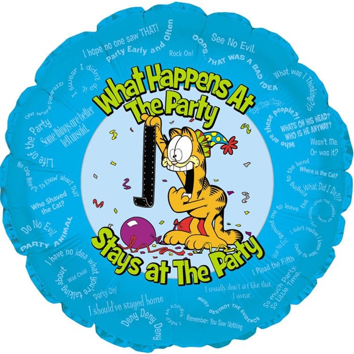 18" Garfield Party (5ct) - CTI Balloons