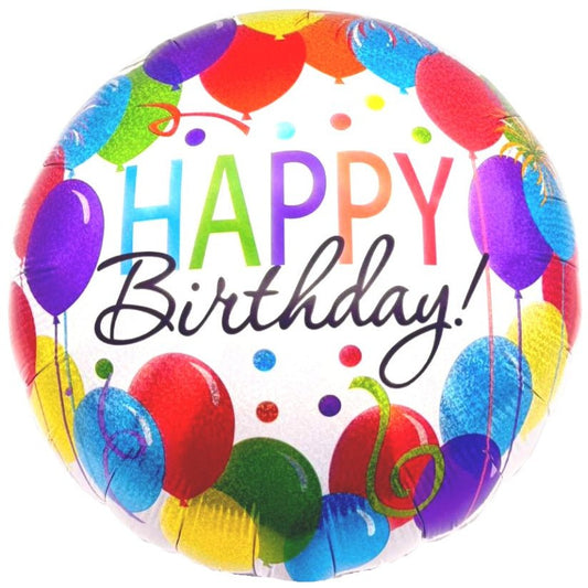 18" Happy Birthday - Assorted Balloons (20ct) - Party America