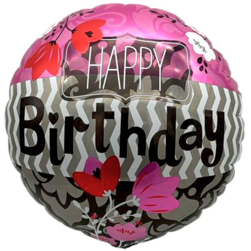 18" Happy Birthday - Flowers (20ct) - Party America
