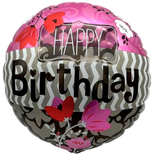 18" Happy Birthday - Flowers (20ct) - Party America