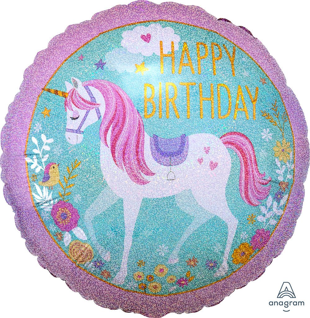 18" Happy Birthday - Magical Unicorn - Anagram
