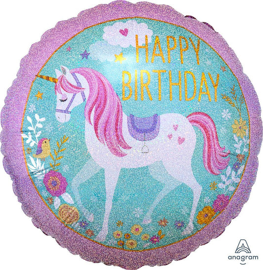 18" Happy Birthday - Magical Unicorn - Anagram