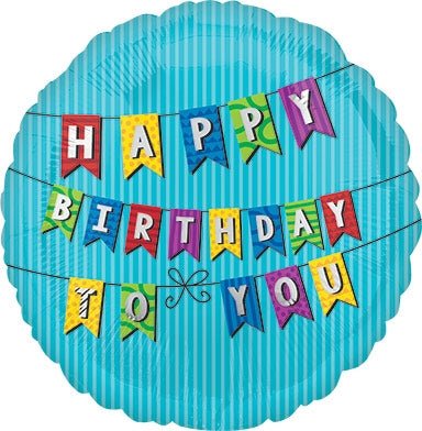 18" Happy Birthday to You Pennants  (10ct) - Anagram
