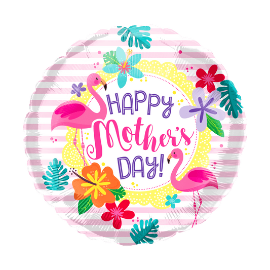 18" Happy Mother's Day Flamingo (50ct) - Party America