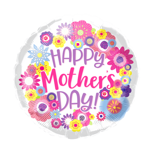 18" Happy Mother's Day Flowers (50ct) - Party America