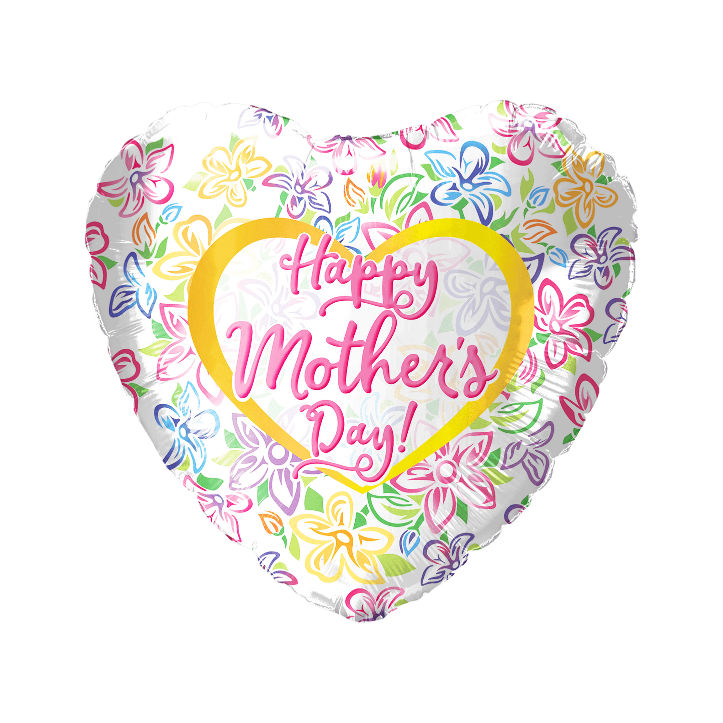 18" Happy Mother's Day Flowers (50ct) - Party America