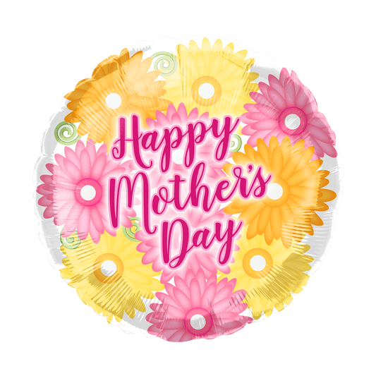 18" Happy Mother's Day Flowers (50ct) - Party America
