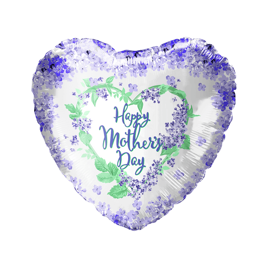 18" Happy Mother’s Day Lavender Flowers (50ct) - Party America