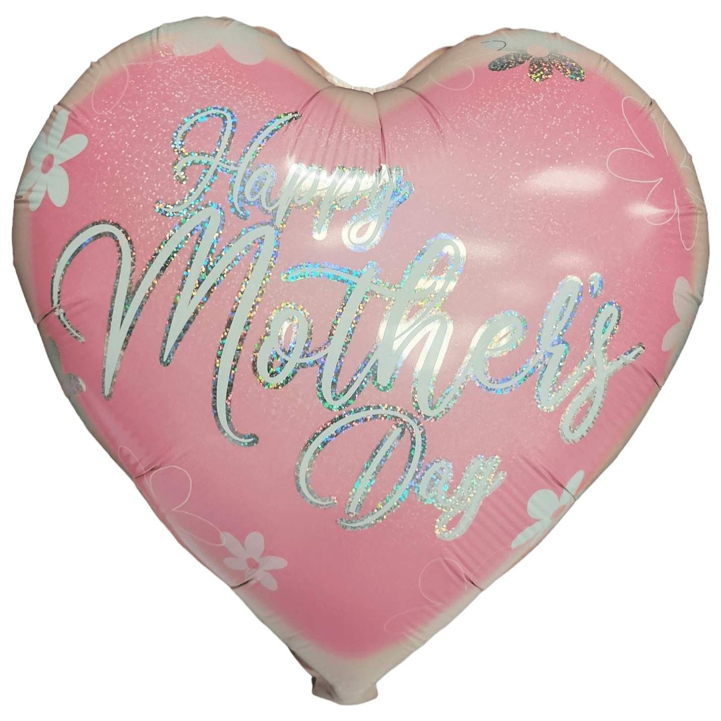 18" Happy Mother's Day Pink Holographic Heart (20ct) - Party America