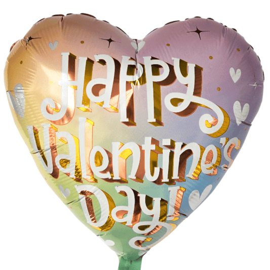 18" Happy Valentine's Day Pastel Ombre - Winner Party
