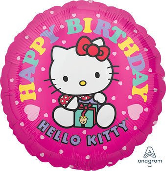 18" Hello Kitty - Pink Happy Birthday - Anagram