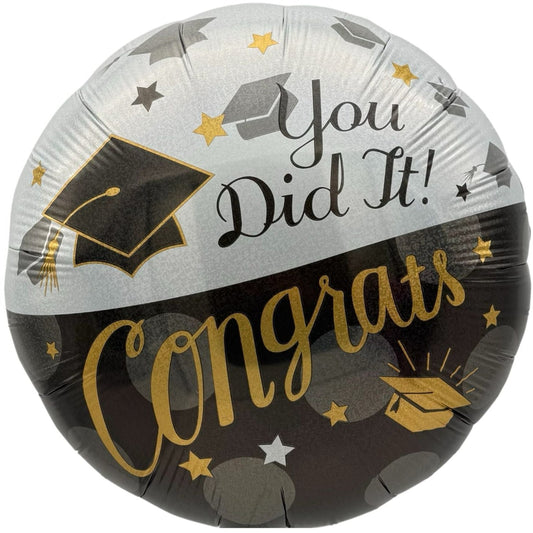 18" Holographic Congrats Grad You Did It (50ct) - Party America