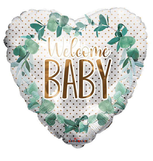 18" Welcome Baby - Dots & Flowers - Conver USA