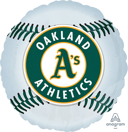 Oakland Athletics MLB Baseball 18" Balloon