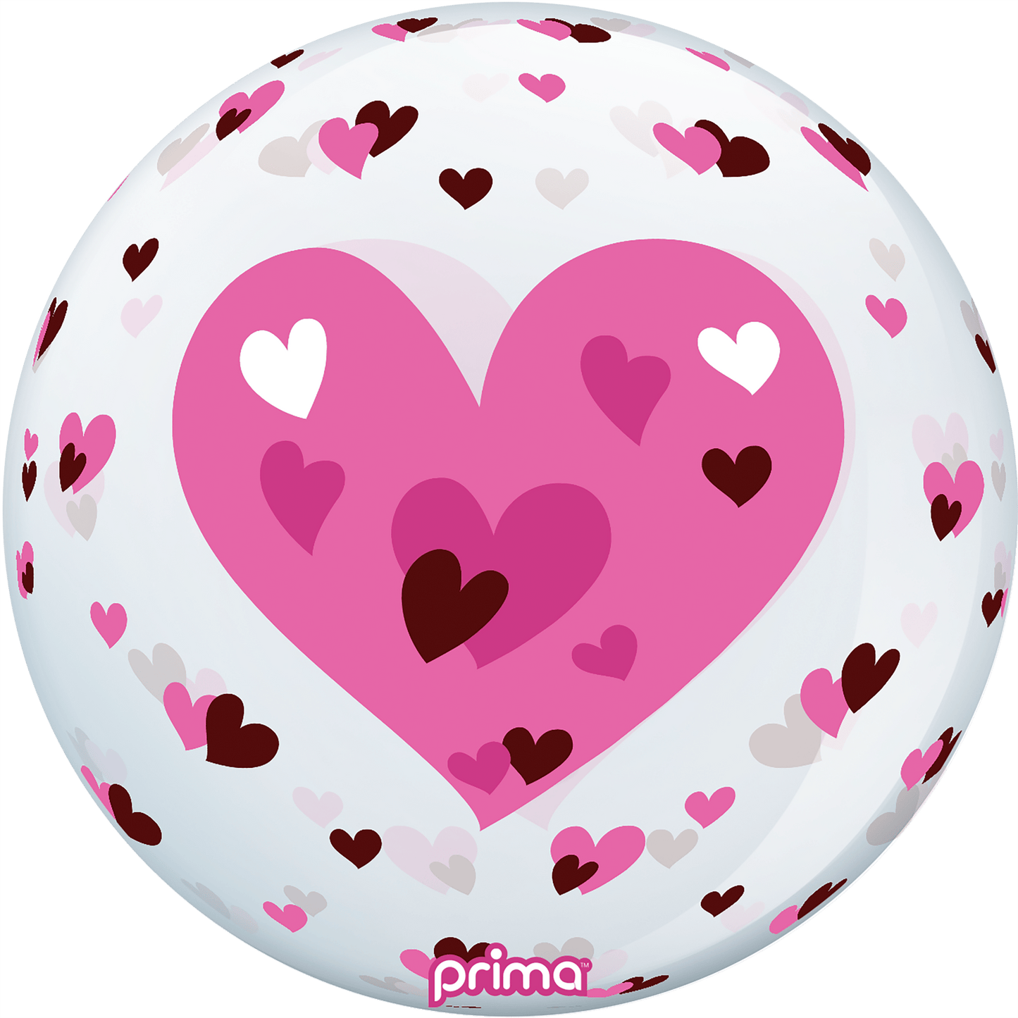 20" Sphere™ - Pink Hearts - Prima