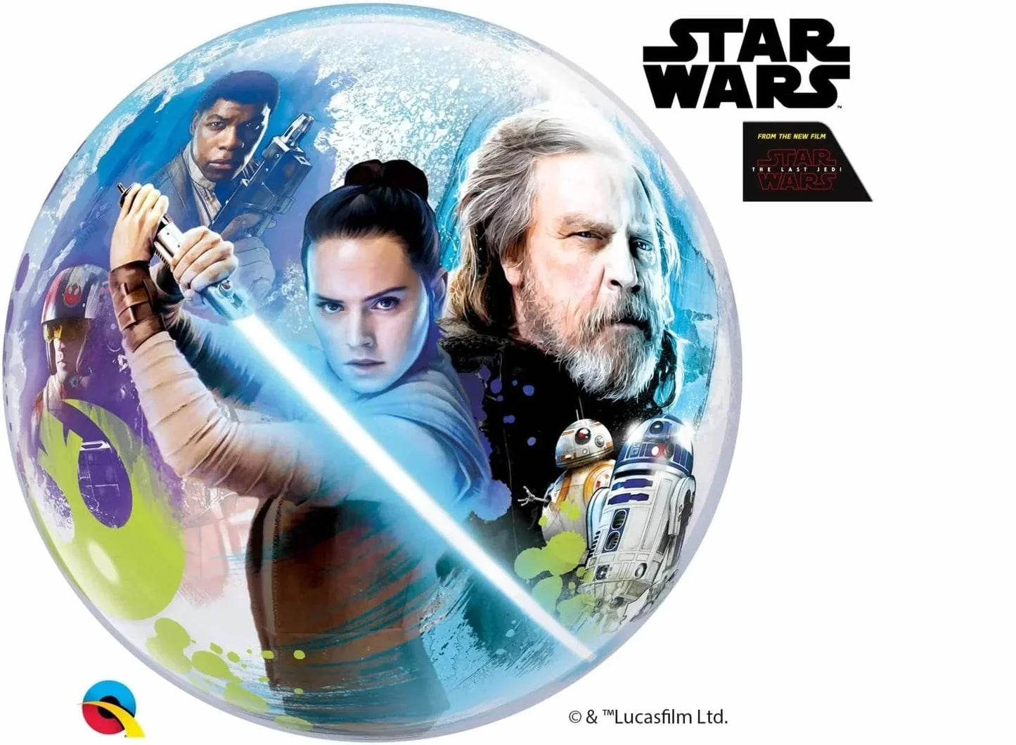 22" Bubble Balloon - Star Wars the Last Jedi - Qualatex