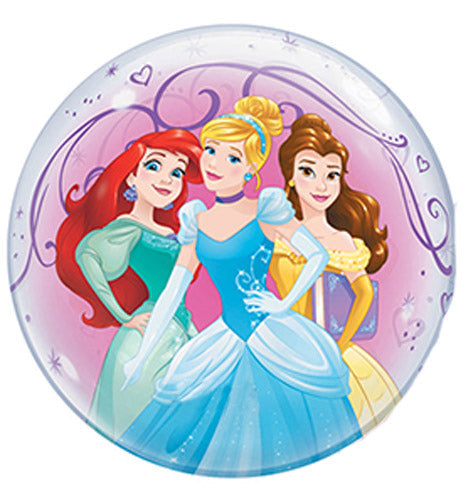 22in Princesses Bubble 22″ Foil Balloon by Qualatex from Instaballoons