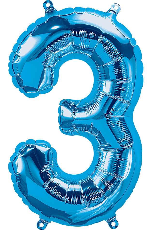 26" Blue Foil Numbers - Party America