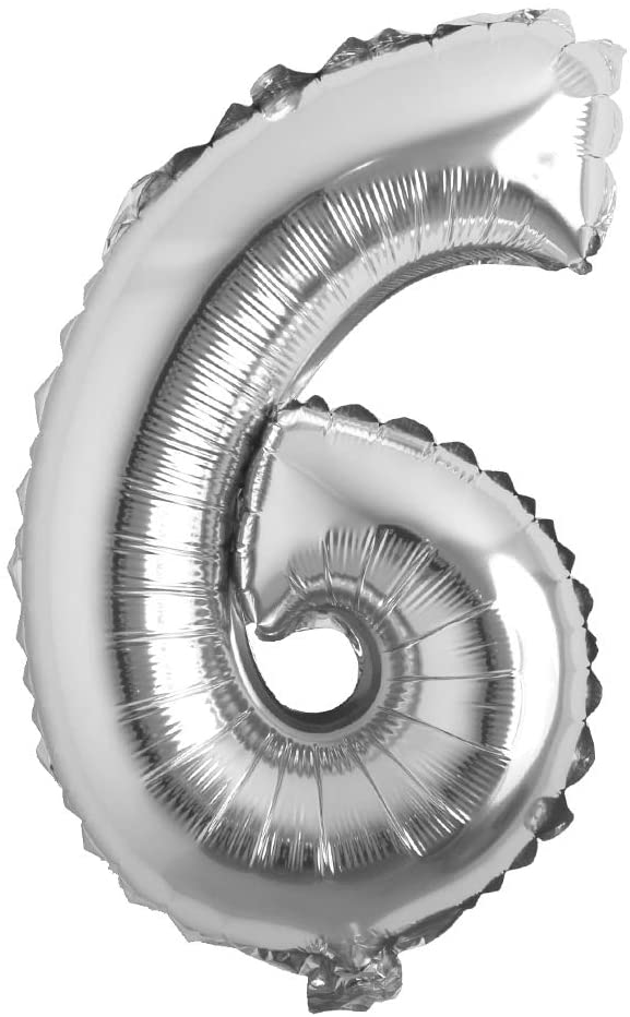 26" Silver Foil Numbers  - Party America