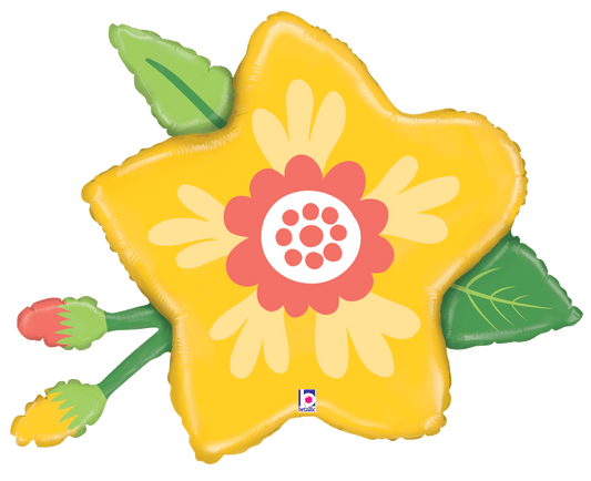 26" Yellow Flower Balloon - Betallic
