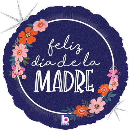 Feliz Día De La Madre Floral 18″ Balloon