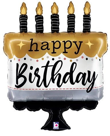 28" Satin Metallic Birthday Cake - Betallic