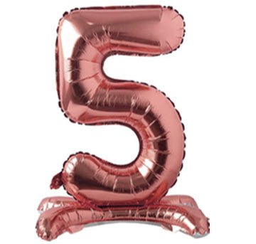 28" Standing Foil Numbers - Rose Gold - Winner Party