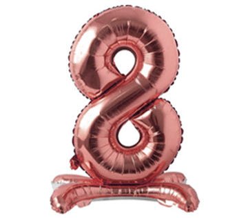28" Standing Foil Numbers - Rose Gold - Winner Party