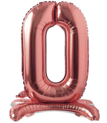 28" Standing Foil Numbers - Rose Gold - Winner Party