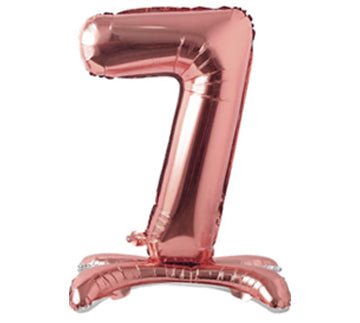 28" Standing Foil Numbers - Rose Gold - Winner Party