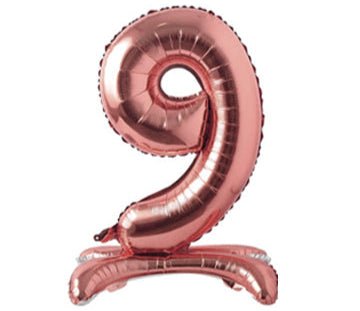 28" Standing Foil Numbers - Rose Gold - Winner Party