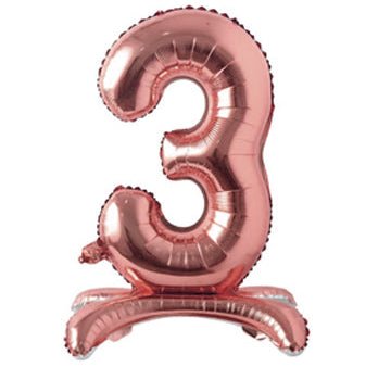 28" Standing Foil Numbers - Rose Gold - Winner Party