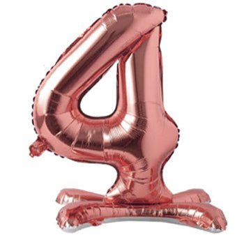 28" Standing Foil Numbers - Rose Gold - Winner Party