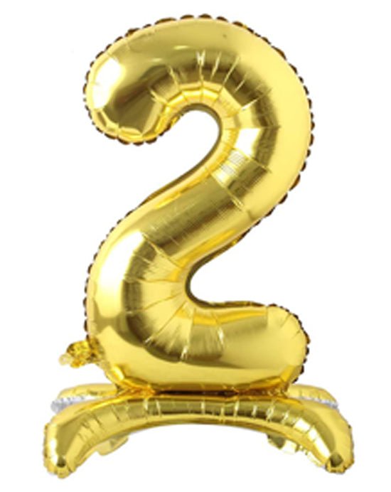 28" Standing Number Balloon - Gold - Winner Party
