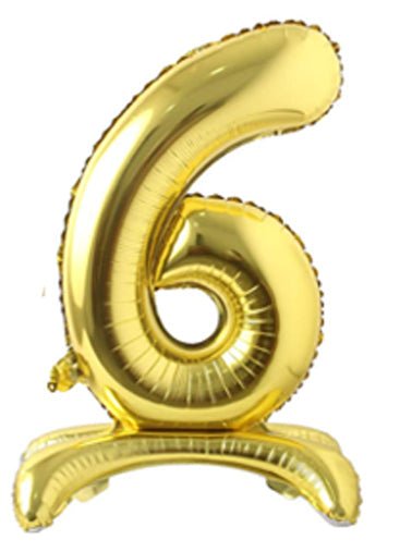 28" Standing Number Balloon - Gold - Winner Party