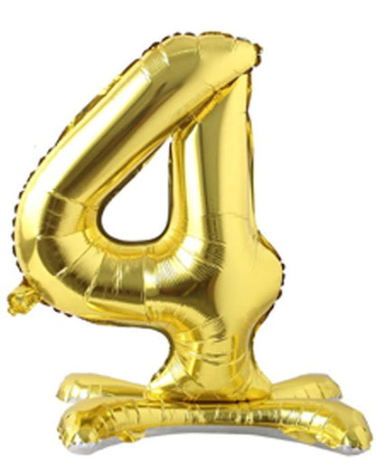 28" Standing Number Balloon - Gold - Winner Party