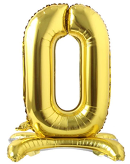 28" Standing Number Balloon - Gold - Winner Party