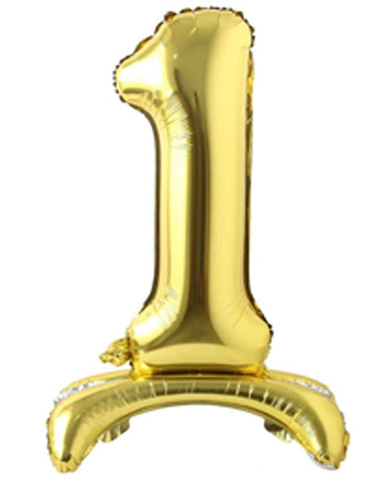 28" Standing Number Balloon - Gold - Winner Party