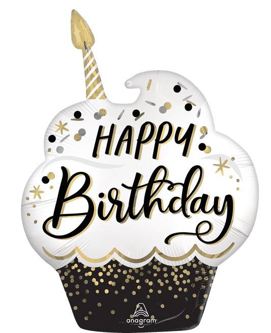 29" Satin Birthday Wishes Cupcake - Anagram