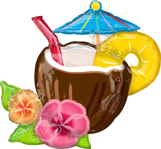 30" Coconut Pina Colada Balloon - Anagram