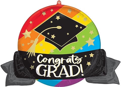 32" Congrats Grad Bold Rainbow - Anagram