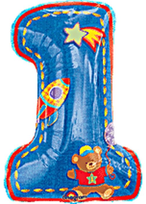33" Hugs & Stitches - 1st Birthday Boy - Anagram