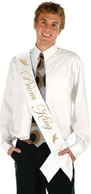 33in x 4in Prom King Satin Sash - The Beistle Company