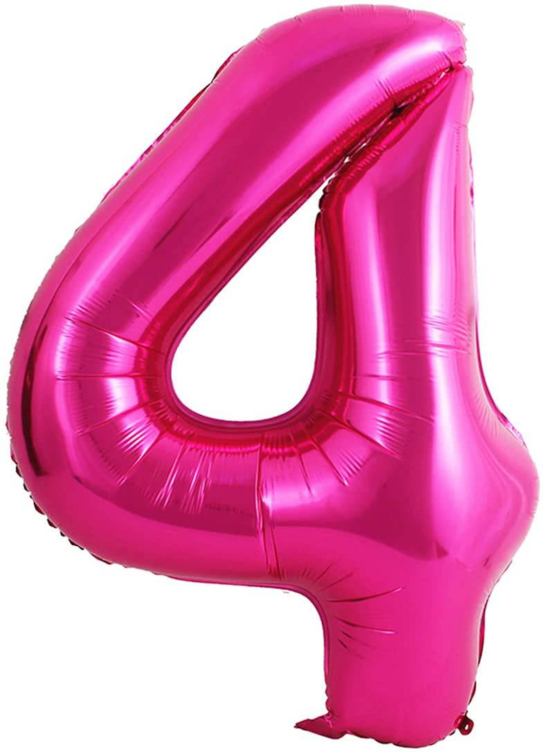 34" Balloon Numbers - Fuchsia Conver USA