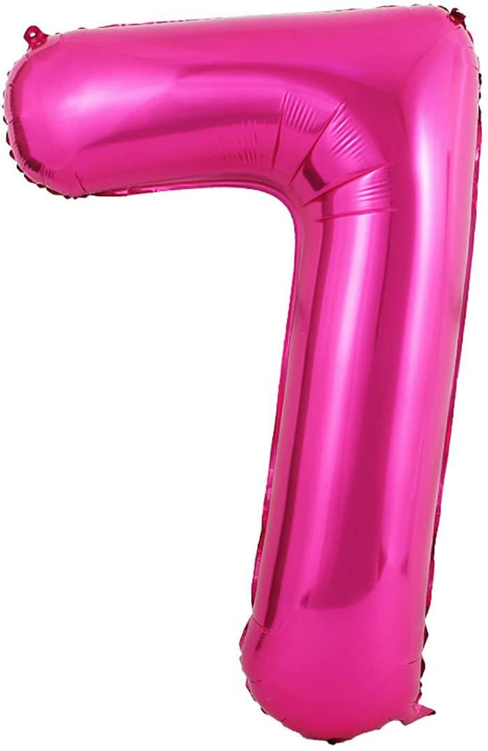 34" Balloon Numbers - Fuchsia Conver USA