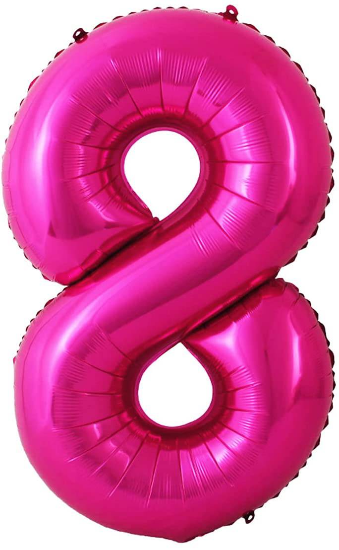 34" Balloon Numbers - Fuchsia Conver USA