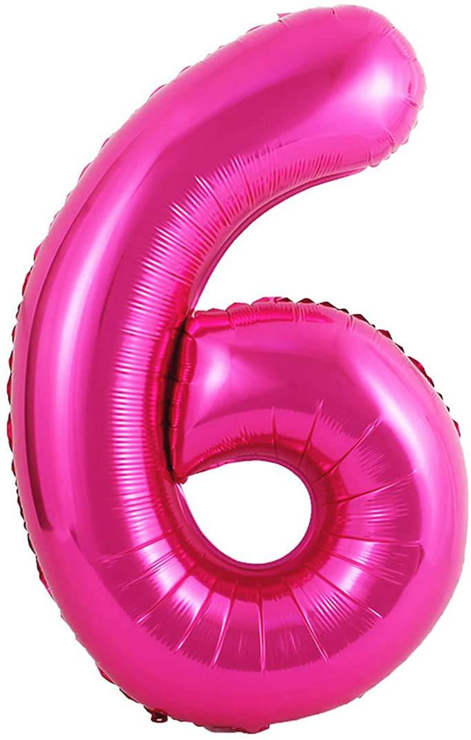 34" Balloon Numbers - Fuchsia Conver USA