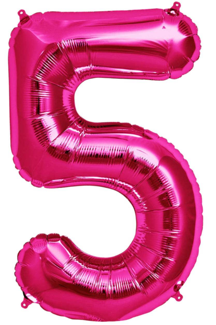 34" Balloon Numbers - Fuchsia Conver USA