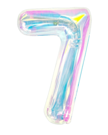 34" Balloon Numbers - Iridescent - Winner Party