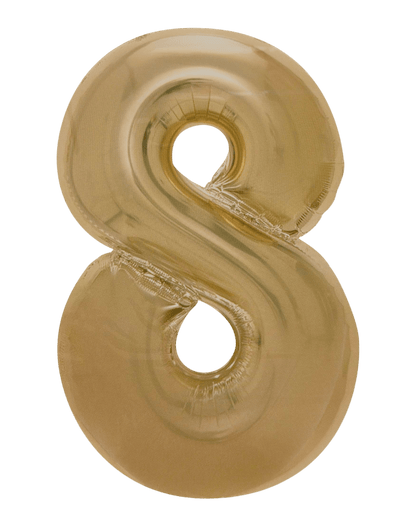 34" Balloon Numbers - Matte Gold - Winner Party